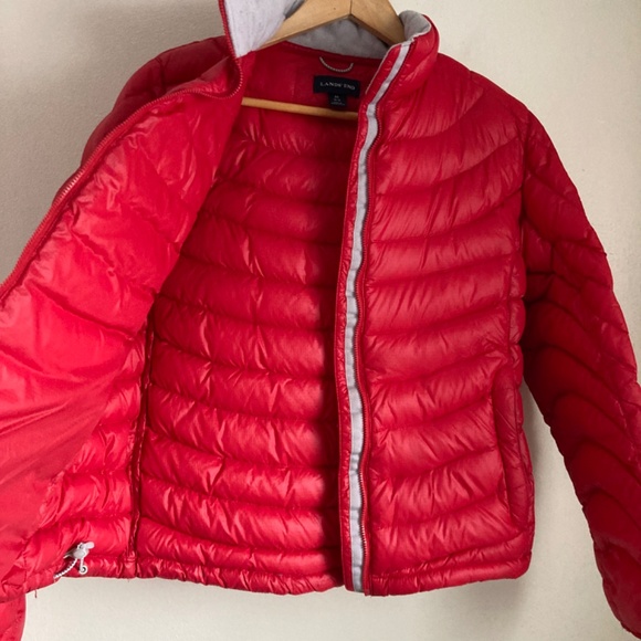 Land’s end women’s down filled puffer jacket - Picture 3 of 8